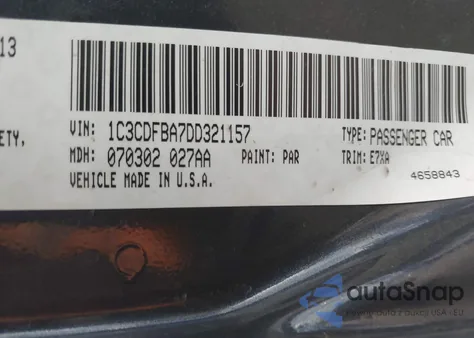 2013 Dodge Dart Sxt from USA, damaged, VIN 1C3CDFBA7DD321157